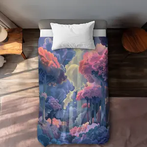 MWW C1DCTSW0DGII1C Beams Purple Twin Size Duvet Cover - Stylish Home Decor Essential