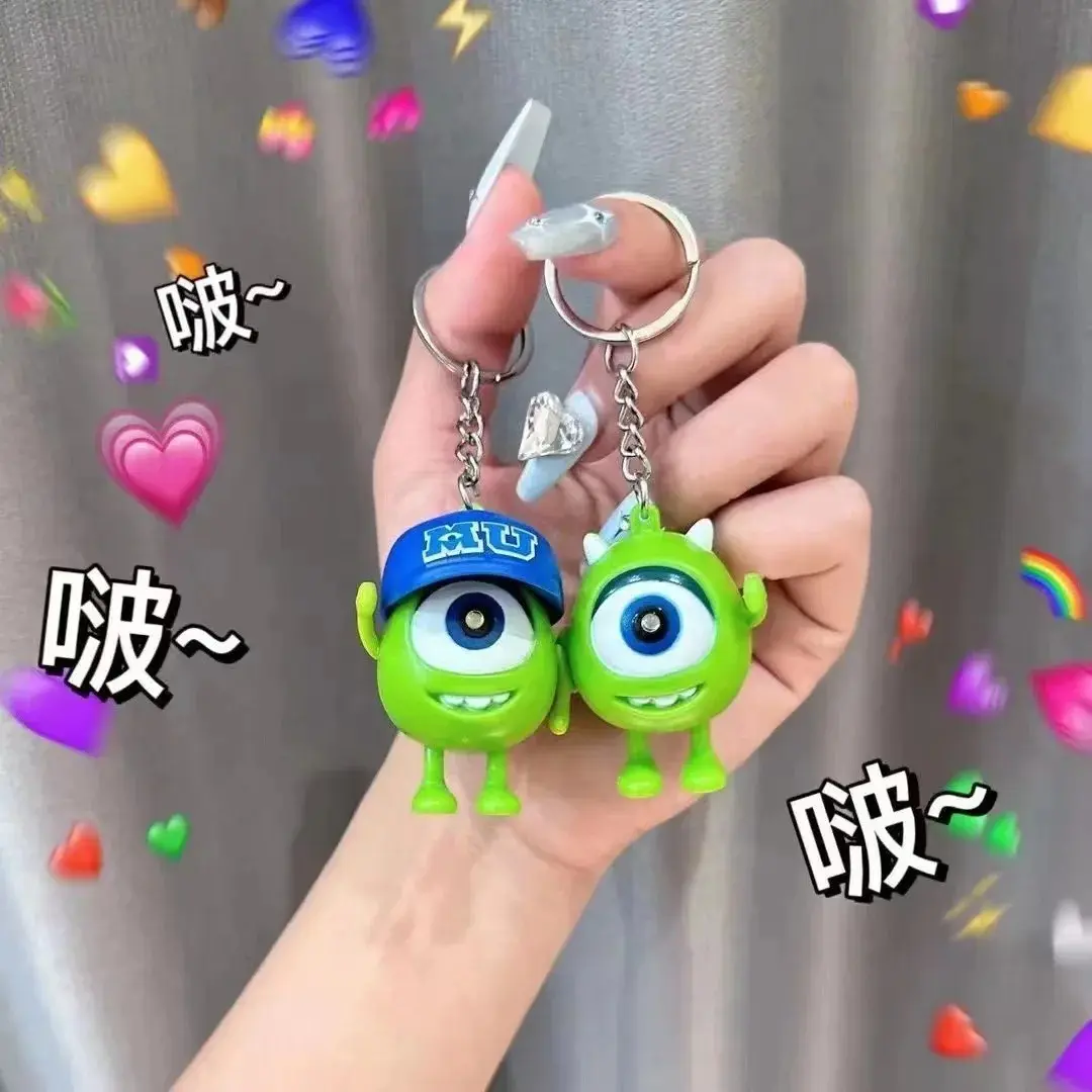 Big eyes will light up and say 'I love you'. Keychain, baby doll, confession artifact, sound pendant, big eyes monster, keychain