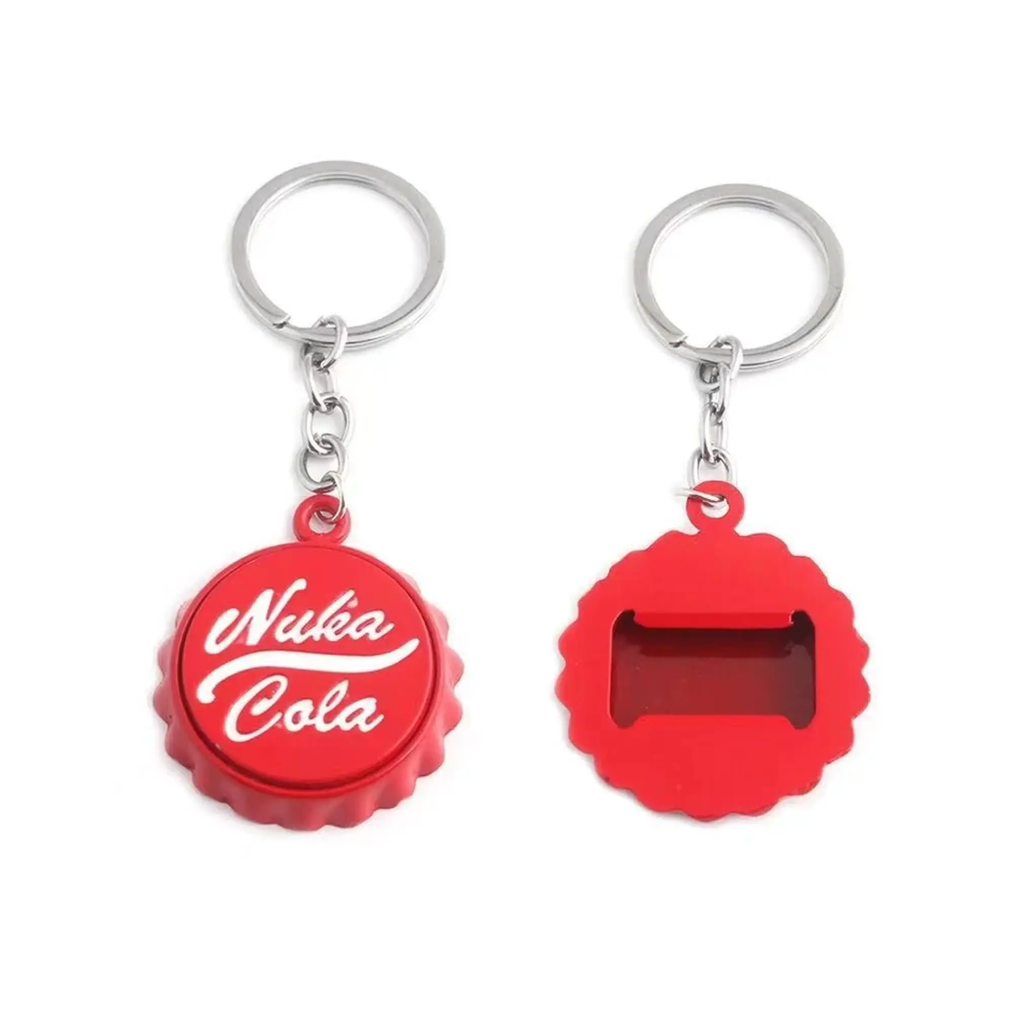 Fallout Nuka Cola Keychain Bottle Cap Bottle Opener Key Chain Women Men Car Keyring Jewelry Accessories