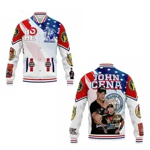 John Cena WrestleMania Varsity Jacket, WWE 20 Years Strong Bomber, Retro Wrestling Streetwear, Gift for Fans