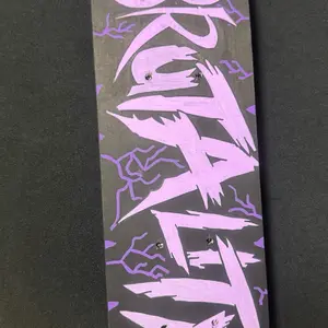 BRUTALITY Rhea Ripley Skateboard 17"x5" 7-ply Wood Unique Design Wrestling x Skateboards Painted 1-of-1 Not for Riding
