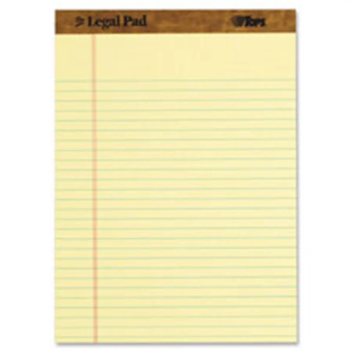 212 MAIN Legal Ruled Writing Pads - 3 Per Pack, Pads of Paper with 1-1/4" Left Margin, 11/32" Line Spacing, 16 lb. Canary Paper, Cardboard-Backed for Office Workers, Boosts Productivity for Better Work Environment