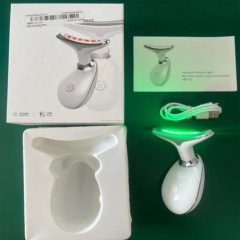 Neck Massager, Facial and Neck Massage Tool, Suitable for Facial, Neck, and Leg Massage, for Women and Men, Facial Beauty Instrument 6