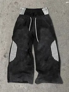 Men's Sporty Striped Pants, Athleisure Style Bottoms, Comfortable and Durable, Fashionable and Versatile, Perfect Fall Sports Partner, Dual Pocket Design