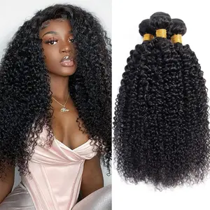 100% Brazilian Unprocessed Virgin Human Hair Nature Black Weave Bundles