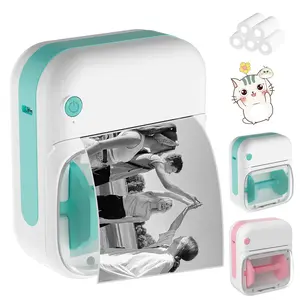 Mini Sticker Printer Wireless Inkless, Portable Handheld Printer Label Maker for Students, Compatible with All Phones, Home School Small Business, Halloween Thanksgiving Christmas Birthday Gifts