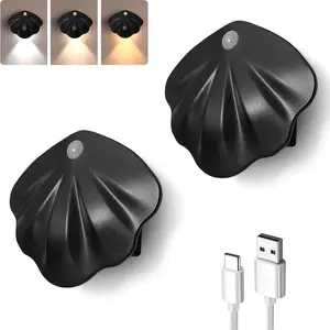 Motion Sensor LED Wall Lamp, Magnetic Design, Battery Powered, 3 Color Options, Dimmable, Ideal for Bedrooms/hallways/stairs