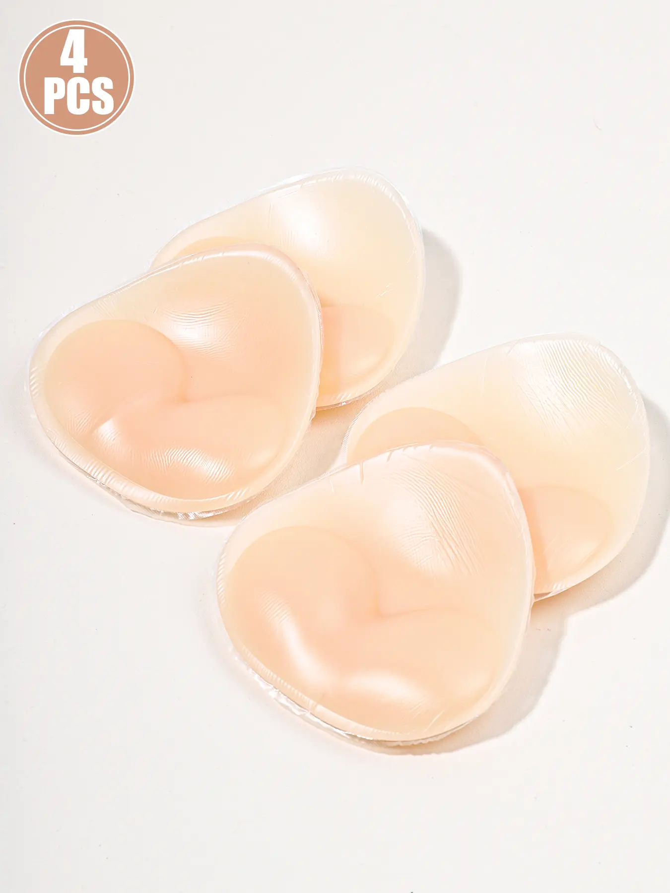 Women's Invisible Filled Magic Seamless Bra Pads, Swimsuit Nipple Covers, Petal Bikini Bra Inserts, Thickened Push-Up Padding, All Seasons, Swimming