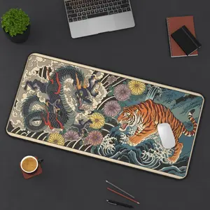 XXL Drag0n Tiger Mousepad – Smooth, Durable, Non-Slip
