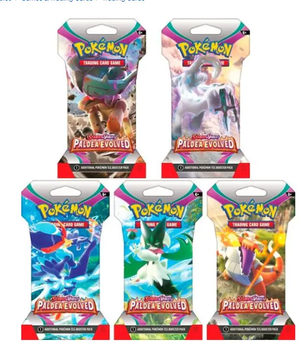 Pokemon TCG - Paldea EVOLVED!! Lowest Price Deal! 1 Sleeved Booster Pack