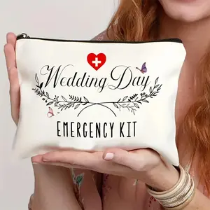 Bridal Emergency Kit, Bridal Survival Kit, Makeup Kit, Bridesmaid Gift Personalized Bridal Accessory Kit, Lightweight And Spacious, Suitable For Storing Wedding Essentials, Fun And Practical Bridal Accessories
