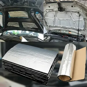 10-Pack Car Sound Deadening Mat, Hood Insulation Foam, Closed Cell Noise Reduction Accessories, Winter Thermal Protection