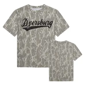 Dyersburg Bottomland Camo Mossy Oak Washed Out Camo Tee, Style T Shirt 3D Camo, Hunting Camo 3D T Shirt, Gift For Men, For Dad