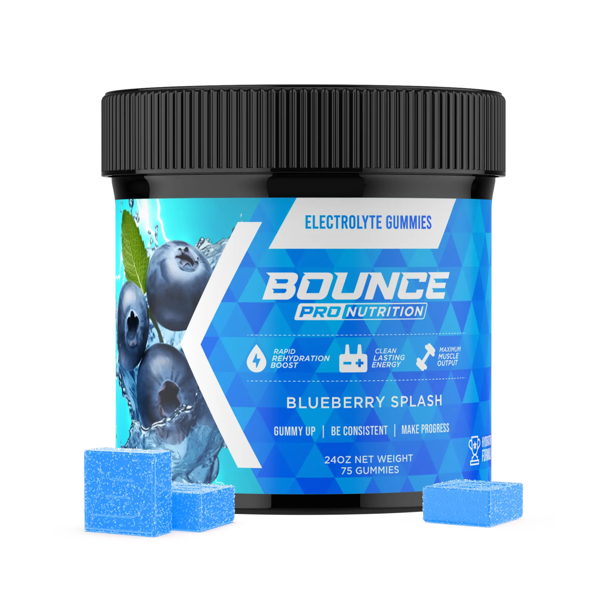 Electrolyte Gummies - Hydration Formula - Blueberry Splash