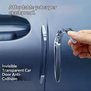 4-Pack  Clear Car Door Edge Guards - Invisible Anti-Scratch Bumper Protector Strip for All Cars