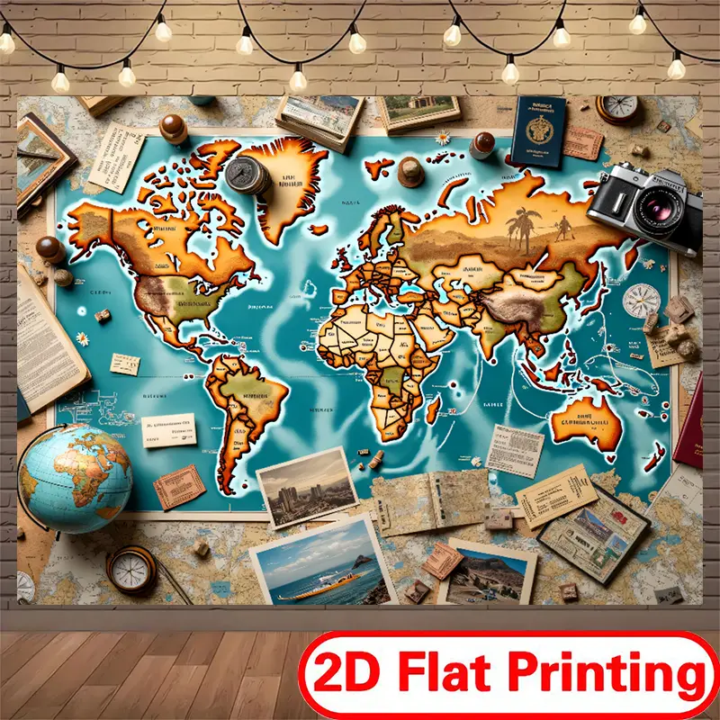 2D Flat Print Polyester Fabric Banner - Stage Decor Backdrop for Theater Performances