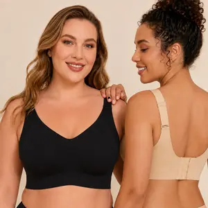 Women’s wire-free bras, full coverage, no underwire, everyday bras, comfortable wireless padded T-shirt bra