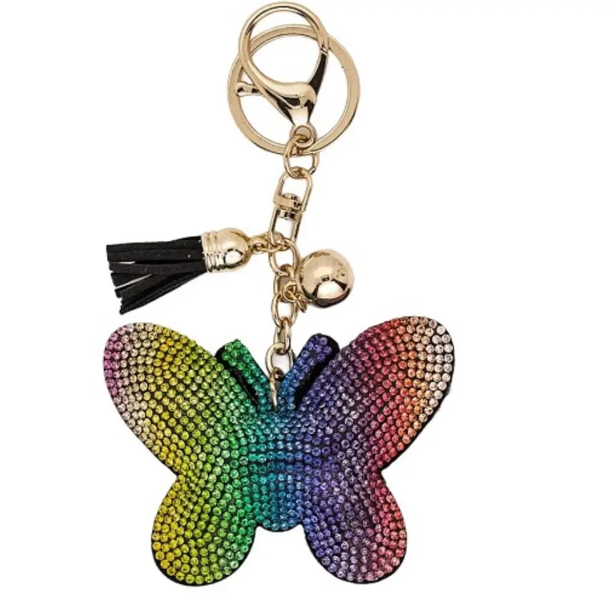 Rainbow Butterfly, Gold Hardware