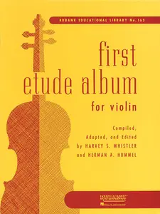 USED-First Etude Album Violin Sheet Music Beginner Violin Method Book 60 Short Etudes for First Position Rubank Educational Library 163 Violin Practice Exe (Paperback)