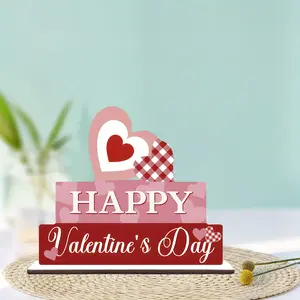 2D Flat Wooden Sign, Independent Decorative Board, Vintage Plaque Decor, Valentine's Day Celebration, Perfect Home Rustic Style Gift, Coffee Shop & Flower Shop Decoration