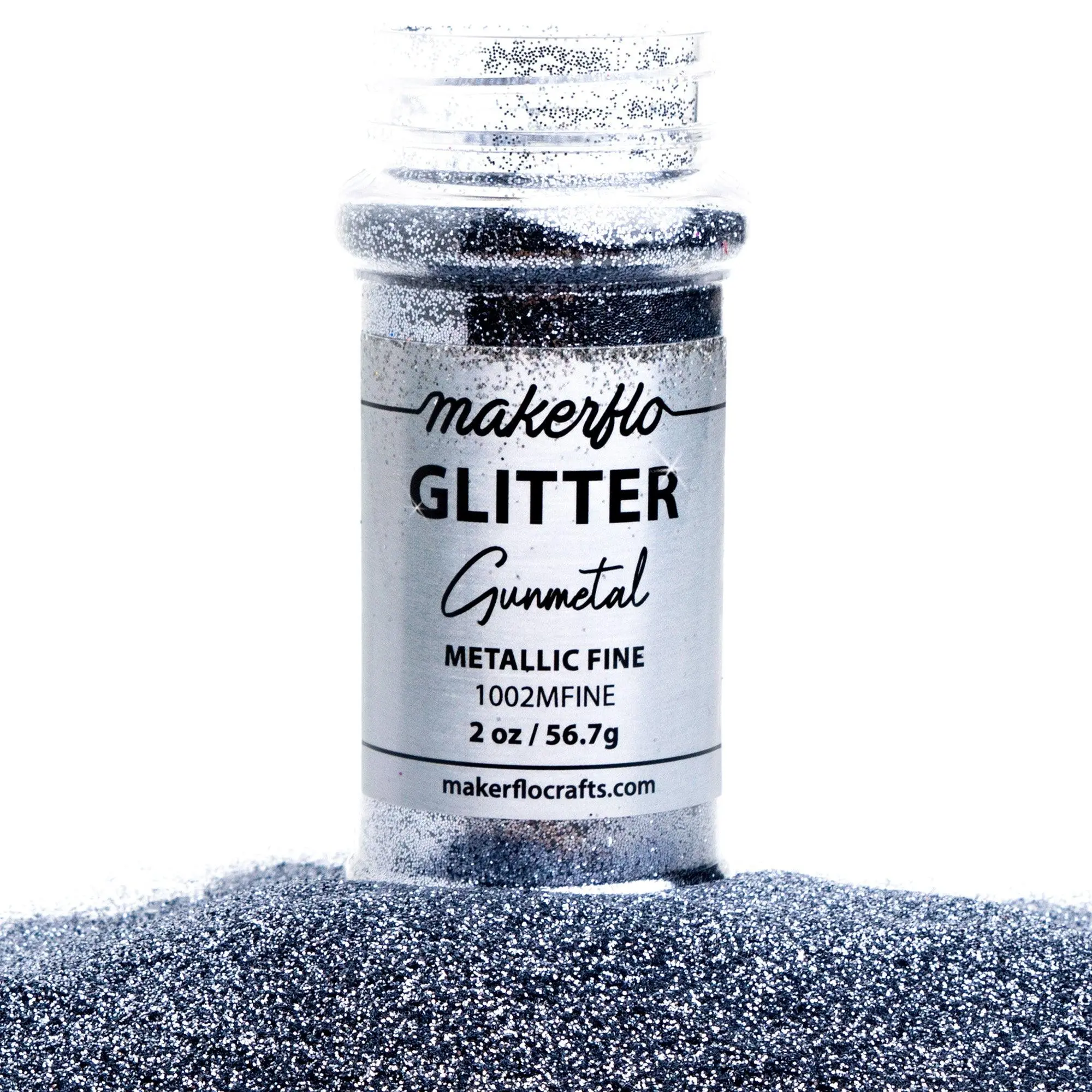 Makerflo Metallic Fine Glitter - Gunmetal