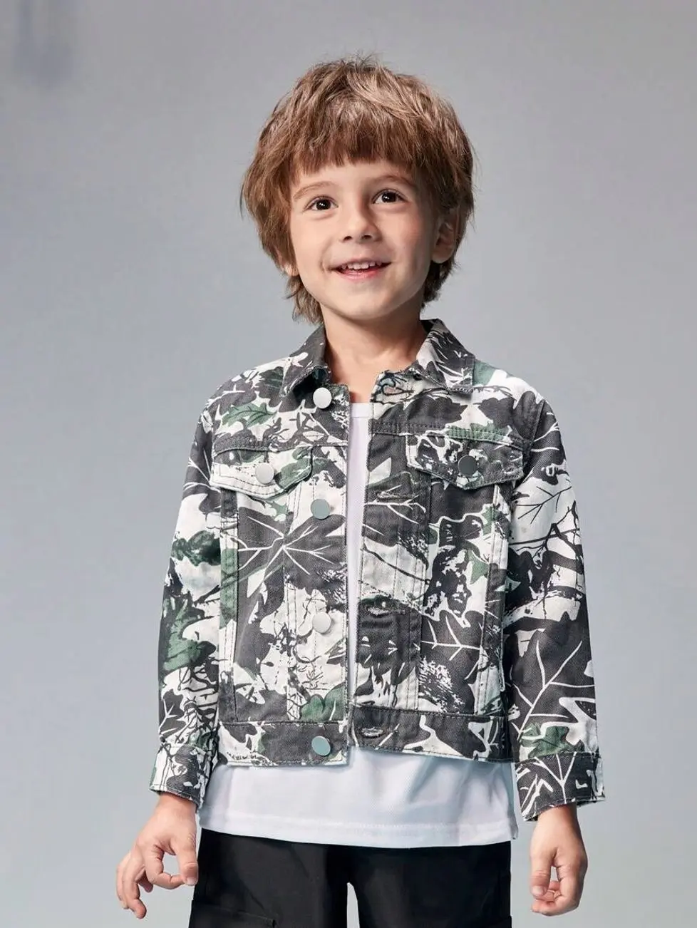 Kids clothing boys - Boys Camo Denim Jacket, Lightweight Hooded Casual Streetwear Coat for Spring and Fall kids stuff boys clothing cute clothes set kid stuff for boys boy gifts