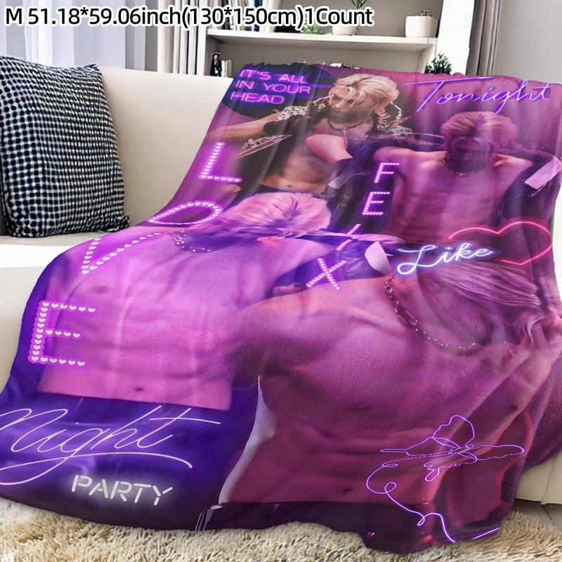 Neon Idol Felix Flannel Blanket, Soft Skin-Friendly Warmth, Perfect Gift for Fans, Home & Dorm Decor, Trendy Design