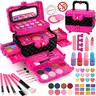 Portable Cosmetics—Girls' Children's Makeup Sets, Washable Makeup Sets for Girls, Washable Children's Makeup Gift Sets, Cosmetic Gift Sets Perfect for Birthdays and Christmas for Girls Ages 3 and Up.