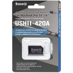 ""UHS-II MicroSD Card Adapter for Macbook Pro 14"""" & 16"""" (2021~ 2023) Color : Space Gray, Without HDMI Dustplug""