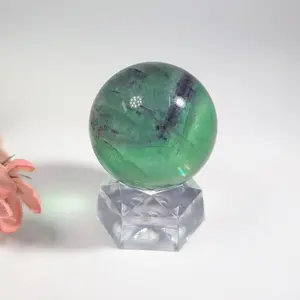 Rainbow Fluorite 1.3 Inch Sphere 70g Multicolor Focus