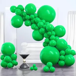 PartyWoo Green Balloons 100 pcs Different Sizes of 36 18 12 10 5 Inch Green Balloon Arch Kit Garland for Birthday Baby Shower Graduation Dinosaur Jungle Golf Football Theme Party Decorations Green-Y24