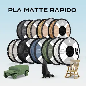 QIDI PLA Matte Rapido Filament 1.75mm, 3D Printer Filament PLA Matte Rapido  1kg Spool (2.2lbs), Suitable for Hyper Speed Printing, 3D Printing Filament Fit Most FDM 3D Printers