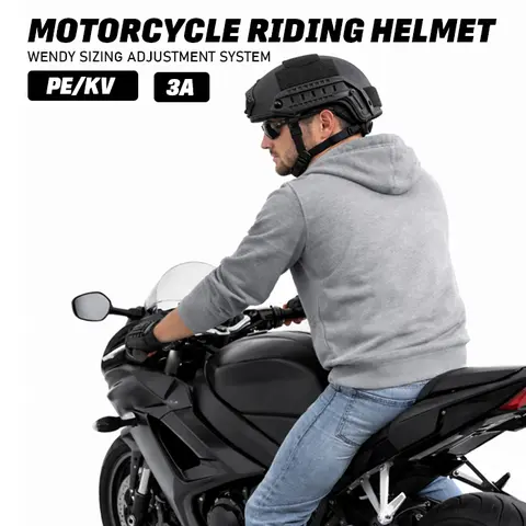 Unisex Adult 3A Rated Motorcycle Helmet - Biker Safety Gear for Outdoor Riding, 3.7 lbs Lightweight, Wendy Interior Trim, Comfortable Alternative Protective Headwear, Motorcycle Helmets