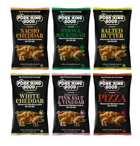 Pork King Good Pork Rinds Variety 6 Pack (Chicharrones) Keto Snacks