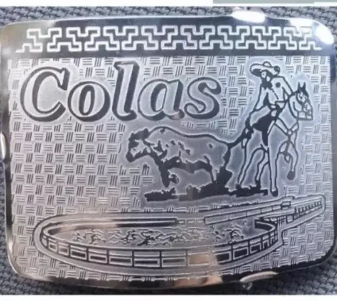 [HIGH QUALITY]MEXICAN CHARRO WESTERN BELT BUCKLE. HEBILLA CHARRA COLEADERO