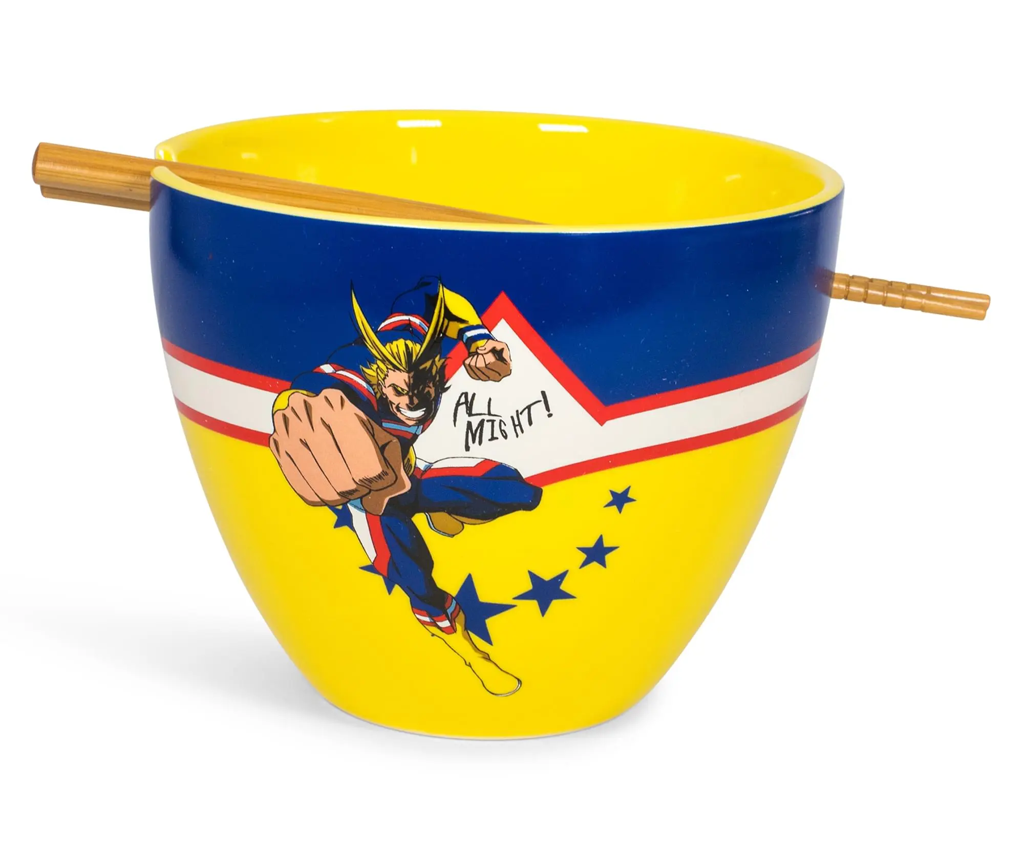 My Hero Academia All Might Dinnerware Set | 16-Ounce Ramen Bowl and Chopsticks