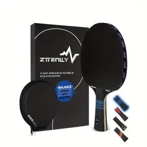 Pro-Grade Ping Pong Paddle - 7-Ply Finest Blade with Carbon Technology for Expert Balance, Thicker Protector Case, and Unbeatable Performance - Ideal for Professional and Training Play in Table Tennis