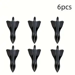6PCS Universal Shark Fin Roof Spoilers for Car, Aerodynamic ABS Exterior Fins for Sedan, SUV & Truck, Stylish Auto Modification Kit