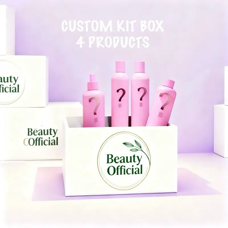 Beauty Official Custom Kit Box - Build Your Own Box with 4 Personalized Hair Care Products, personaliza tu propia caja con 4 productos