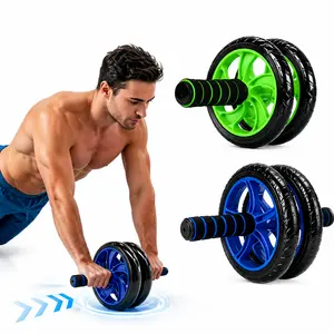 Ab Roller Wheel for Core Strength Training with Mat – Anti-Skid, Durable, Multi-Point Mechanical Design, Home Fitness Equipment for Abdominal Workout.