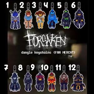 FORSAKEN Dangle keychains! dusekkar, 007n7, shedletsky, bluudud, 1x1x1x1, mafioso, two time, chance, taph, mrdoombringer, etc
