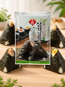 Korean Roasted Nori for Triangle Rice Balls, 10 Sheets (0.71 oz), Product of Korea