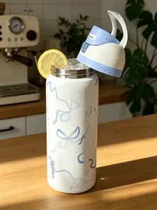 Owala Freesip 32Oz Insulated Stainless Steel Bottle With A Straw Is A Portable Cup Perfect For Sports, Travel, And School Use. It'S A Bpa-Free Sports Water Bottle. outdoorfun lid