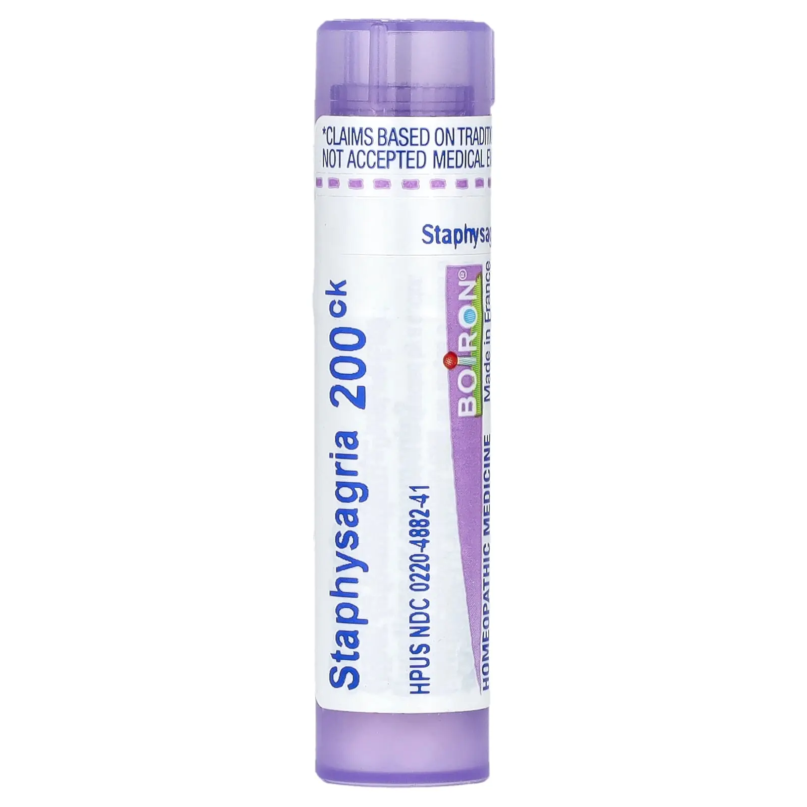 Boiron Staphysagria, 200CK, Itch Relief, Approx 80 Pellets | HSA/FSA Eligible