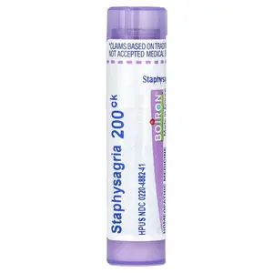 Boiron Staphysagria, 200CK, Itch Relief, Approx 80 Pellets | HSA/FSA Eligible