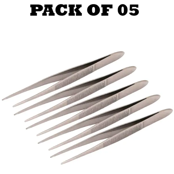 Forgica Professional Stainless Steel Needle Tip Tweezers