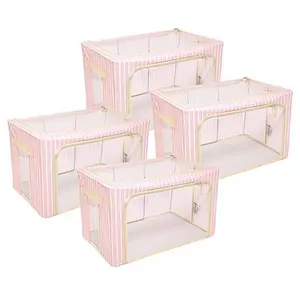 Improvements Collapsible Large Storage Bins -Set of 4