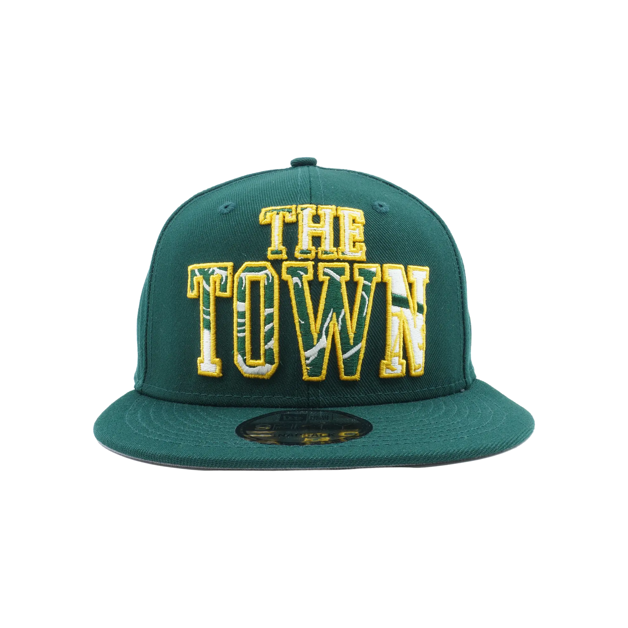 9FIFTY Oakland Athletics 'The Town' Snapback Hat "Kelly Green / Grey - Under Brim" NE822