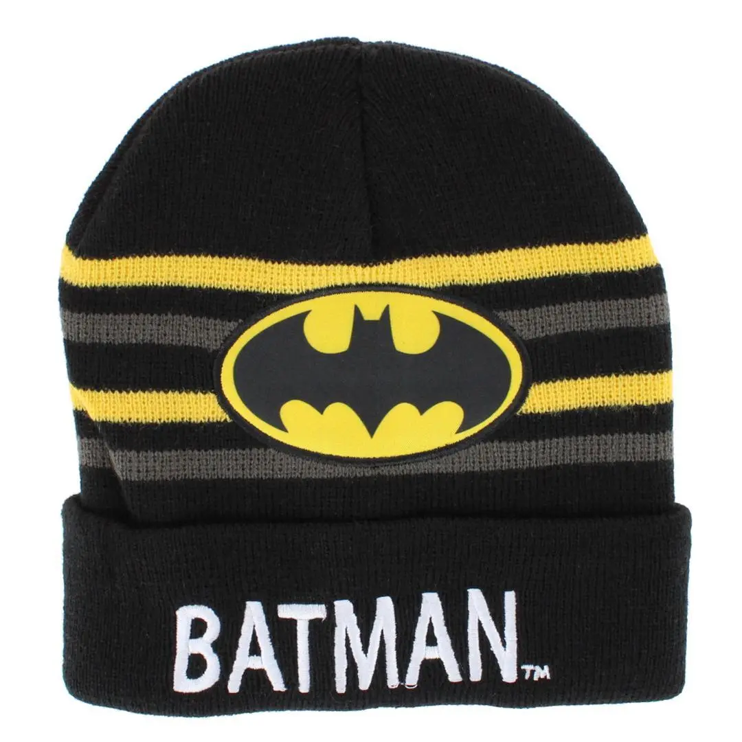 Textiel Trade Boy's One Size Fits Most Batman Winter Beanie Hat, Winter Hats