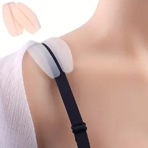 Women's Anti-Slip Shoulder Strap Pads, Smooth Soft Invisible Comfort Support, Seamless Design, Reduces Pressure, Suitable for Bra Accessories
